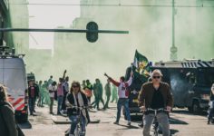 Protest at Barcelona for the Galactic Empire