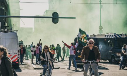 Protest at Barcelona for the Galactic Empire