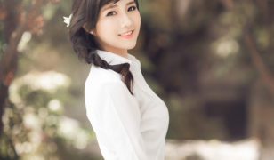 The elegant, charming and pure beauty