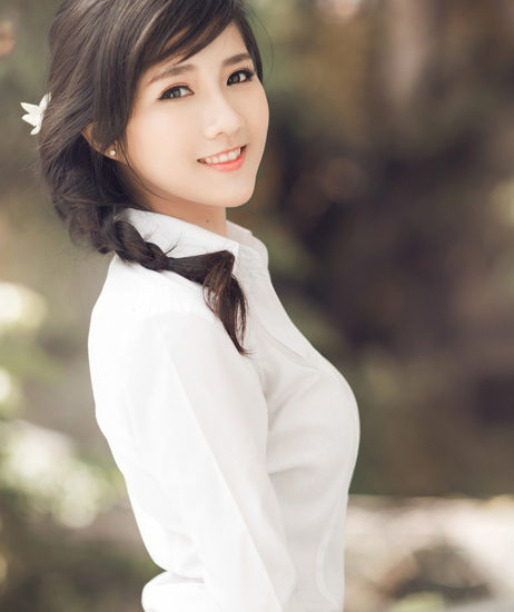 The elegant, charming and pure beauty